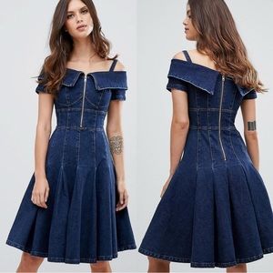 Miss Sixty flare denim dress